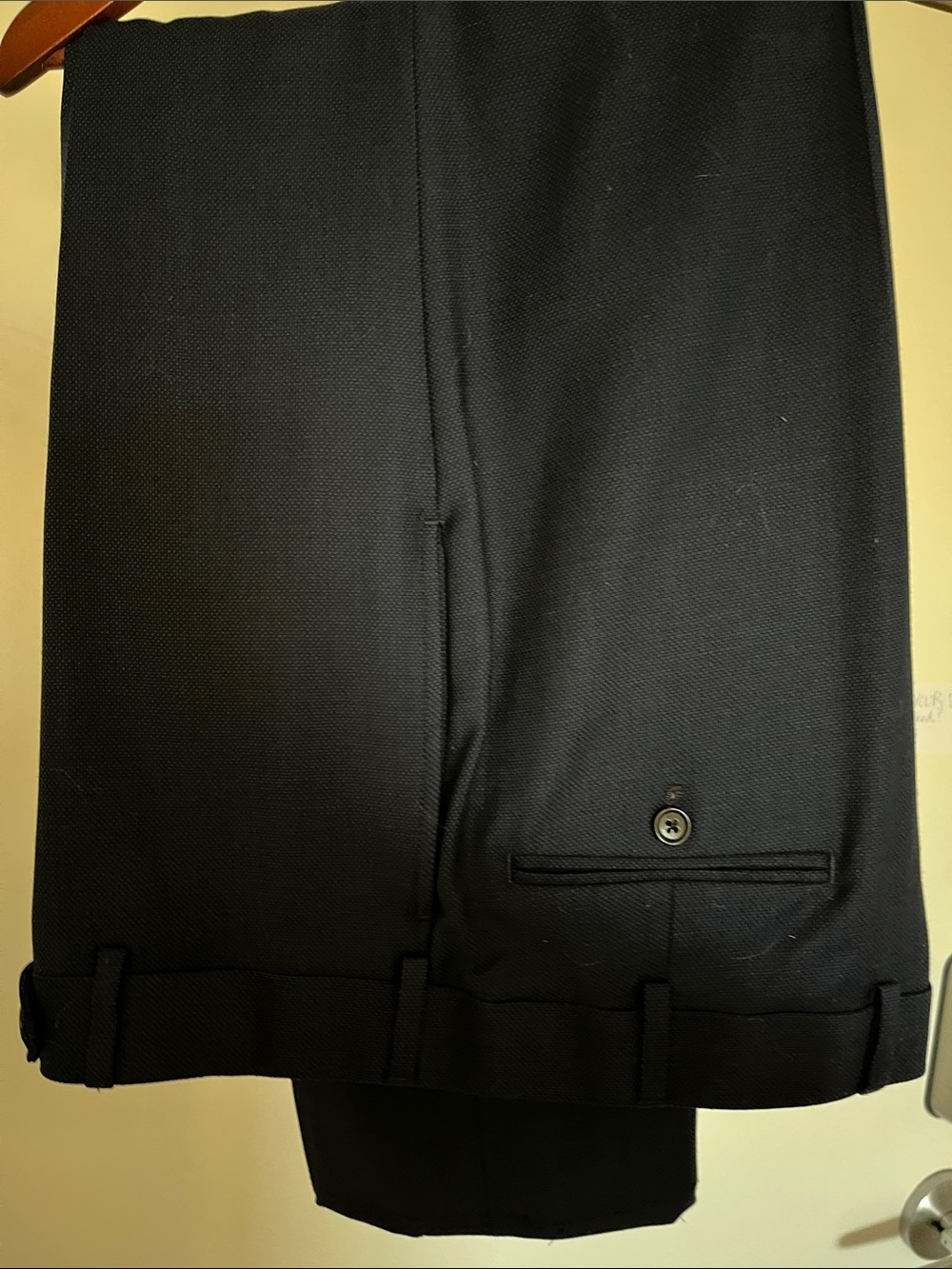 Brooks Brothers Blue Dress Trousers - Tailored Flat Front